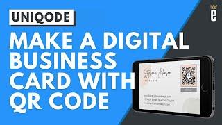 How to Design a QR Code Business Card with Uniqode and Canva