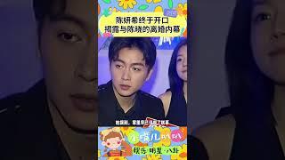 陈妍希终于开口揭露与陈晓的离婚内幕#明星人物传