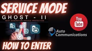 Ghost Immobiliser service mode - How to demo - Auto Communications