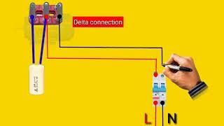 3 phase Motor Run Single phase Connection || It 's Electrical