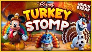 Disney Turkey Stomp!  Thanksgiving Brain Break  Thanksgiving Games  Danny Go Noodle  Just Dance