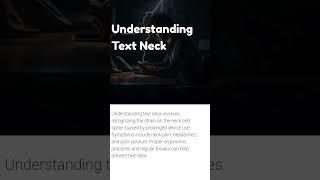 "Text Neck Syndrome: What You Need to Know!"