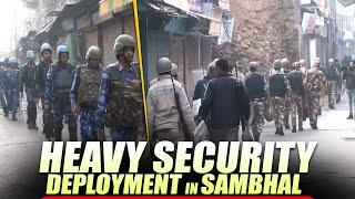 Live: Heavy security deployment in Sambhal | Stone-pelting incident| Shahi Jama Masjid|Friday Namaaz