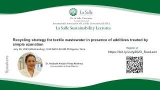 Recycling strategy for textile wastewater in presence of additives treated by simple ozonation