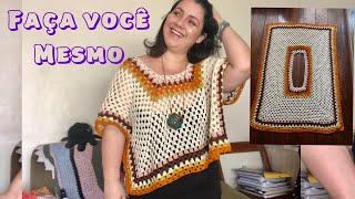 UMA BLUSA  simples e bonita, vem fazer ! 