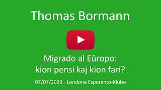 7a de julio 2023 - Prelego de Thomas Bormann