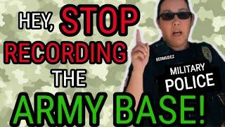 STOP RECORDING the ARMY BASE!