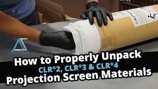 ️How to properly unpack AKIA SCREENS CLR® 2 CLR® 3 CLR® 4 Ceiling Ambient Light Rejecting materials