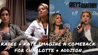 Kate Walsh & KaDee Strickland say how Addison and Charlotte could come back in Grey's Anatomy