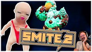 Streamer definitely DOESN'T get carried in SMITE 2 [ft. Lawlman, Strippin & lil bro Timmy!]