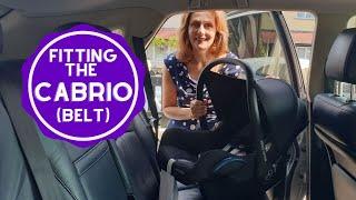 How to fit your Maxi Cosi Cabrio/Tinca using a seat belt - Baby Lady