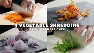 How to Shred Vegetables Japanese Style: Carrots, Red Onion, and More!