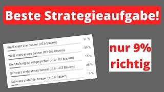 Nur 9% der Zuschauer schätzten diese Stellung richtig ein | Löse diese Strategieaufgabe!