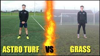 WHAT IS BETTER?! *Astro-Turf vs Grass Football Pitch!*