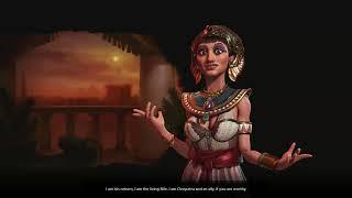 Sid Meier's Civilization VI - Cleopatra (Egyptian) of Egypt Animations