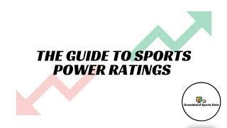 Creating Power Ratings for Any Sport