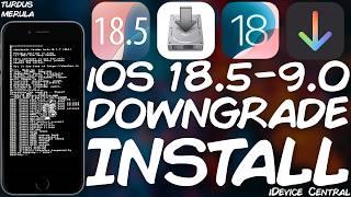 iOS 18.5 - 9 Jailbreak: How To Set up Turdus Merula DOWNGRADE Tool No SHSH2 Blobs (Pre-A10)