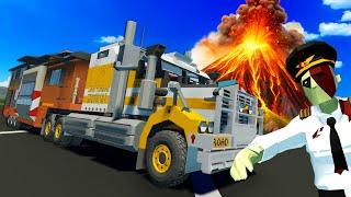 We Must Survive a VOLCANO & ZOMBIES in Our Diesel Camper in Stormworks!