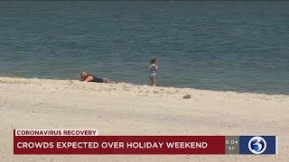 Video: Crowds expected at local beaches over holiday weekend