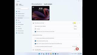 تغيير شاشة القفل LOCK SCREEN  في ويندوز 11