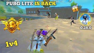 PUBG LITE NEW UPDATE |PUBG LITE|PUBG MOBILE LITE|1V4 GAMEPLAY|GUJJAR X|IFSJEET|LOUWAN GAMING