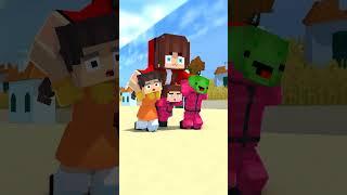 JJ and Mikey Bigger And Bigger SQUID GAME Doll - Maizen Minecraft Animation