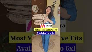 Myntra most viral festive fits..also available in plus size #myntra #festivefits