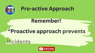 Proactive Safety Management System real example of Safe workplace