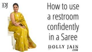 How to use restroom in a saree | Dolly Jain tips and tricks