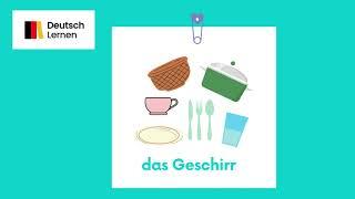 Goethe Zertifikat A1 Start Deutsch 1 Wortschatz das Geschirr