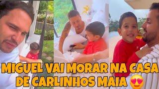 MIGUEL ESTÁ MORANDO NA CASA DE CARLINHOS MAIA E LUCAS GUIMARÃES 