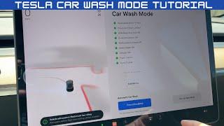 Tesla Car Wash Mode Tutorial!