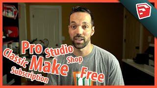 SketchUp Make vs Pro vs Free vs Shop vs Studio | Classic/Subscription | Which one is best?