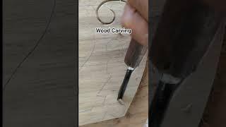 wood carving #woodcarving #diy #tutorial #skills #tukang #shorts #drawing #woodworking