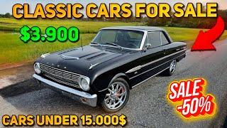 20 Fantastic Classic Cars Under $15,000 Available on Craigslist Marketplace! Must Bargain Cars