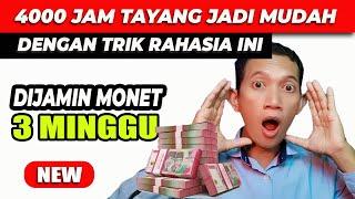 cara kejar 4000 jam tayang youtube paling cepat di dunia !! trik 2024