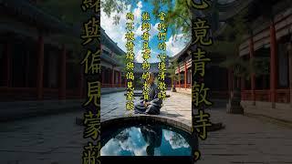 「心如明鏡，照見萬物」——當心境清明時，世界的真相自然顯現。#禪語 #心靈智慧 #人生哲理 #冥想 #內心平靜
