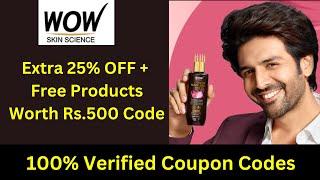 Wow Coupon Code  - Rs.500 Worth  + Extra 25% OFF Discount Code & Wow Promo Code | 100% Working #wow