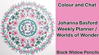 Johanna Basford 2024 Weekly Planner / Worlds of Wonder - Flower Circle