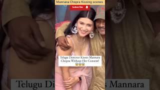 Actress Mannara Chopra Viral Video | Mannara Chopra And Director Ravi Kumar Kiss #shorts