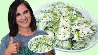 How to Make Creamy Cucumber Salad | Best Summer Side Dish Recipes | Well Done