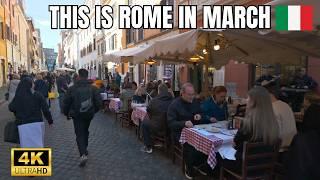 Rome, Italy  - 4K Walking Tour in March 2025 | Spring Magic in the Eternal City