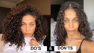 STYLING CURLY HAIR DO'S & DON'TS for volume and definition | Jayme Jo