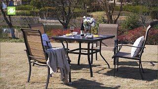 Nuu Garden® 5-Piece Textilene Dining Set