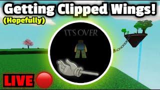 (SUCCESS)Getting CLIPPED WINGS Live | Slap Battles