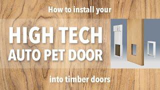 How To Install Your High Tech Automated Pet Door | DIY