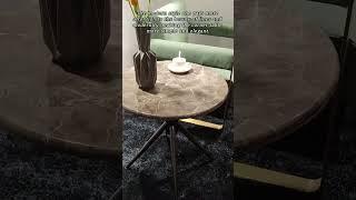 GEXIA FURNITURE_ Round End Tables Marble