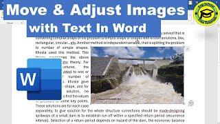 How To Adjust the Picture Along With Text In MS Word | Fit Text Side By Side of an Image in Word