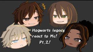 Hogwarts legacy reacts to Mc pt.2 //Not original// Non of the videos are mine///