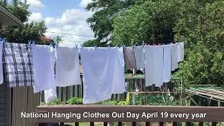 National Hanging Clothes Out Day